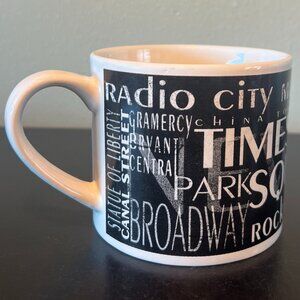 SD GRAPHICS Blue Harbor NEW YORK CITY Souvenir Retro Jumbo Ceramic Mug Cup 20oz